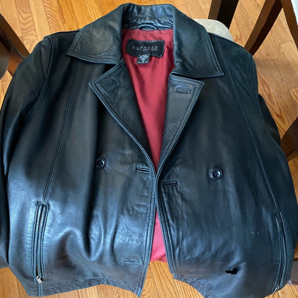 Express genuine leather jacket